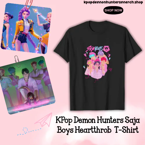 KPop Demon Hunters Saja Boys Heartthrob Licensed T-Shirt
